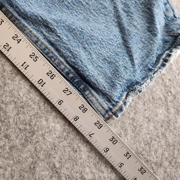 Abercrombie & Fitch The Dad High Rise Button Fly Jeans Women's 30 Blue Denim Y2K - Picture 9 of 10